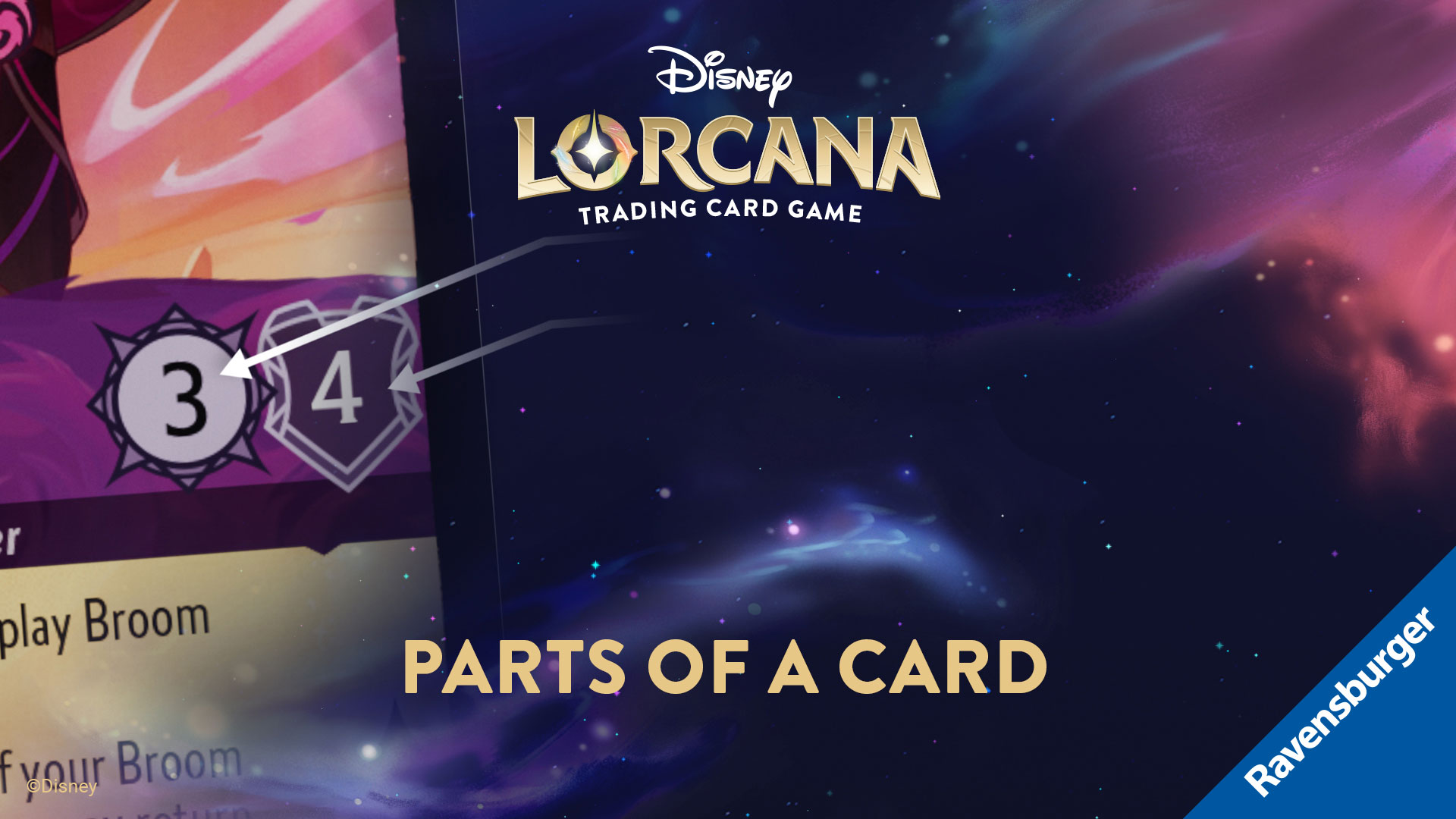 How to Play Disney Lorcana - For TCG Players - Parts of a Card
